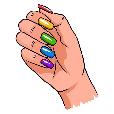 manos uñas vector|Imágenes de Manos Uñas .